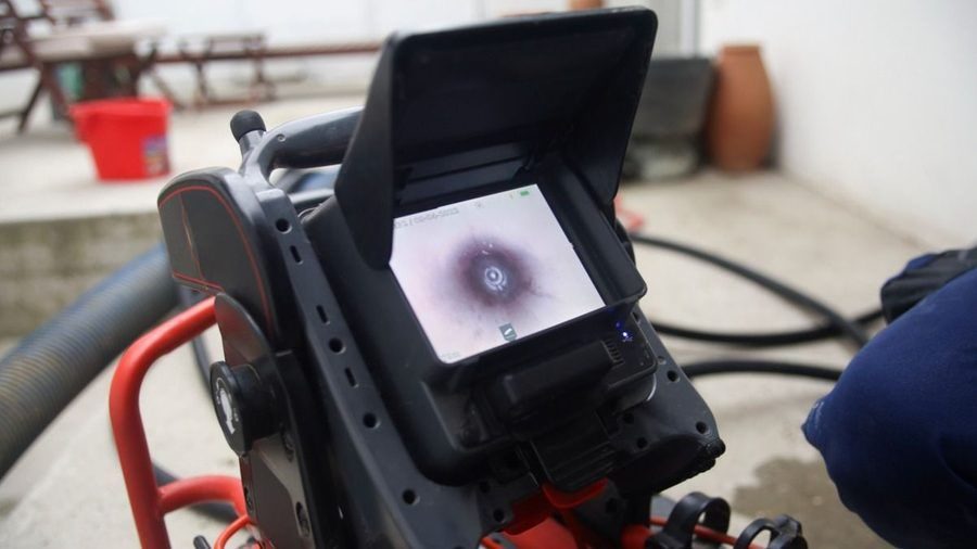Sewer camera inspection